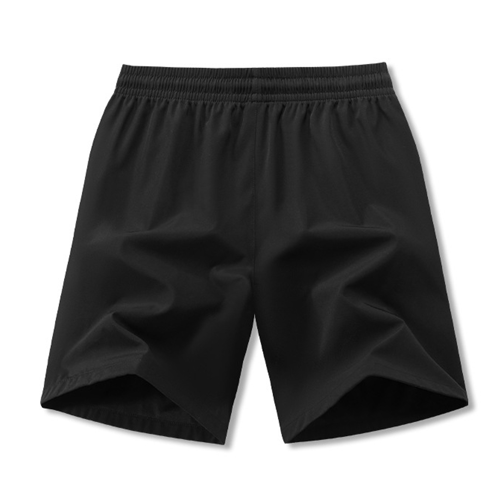 thumbnail image 5 of Pantalones cortos casuales de color liso para hombre, tejido de seda Ice, elástico en cuatro direcciones, deportes al aire libre, transpirables, M-XXXXL, 5 of 5